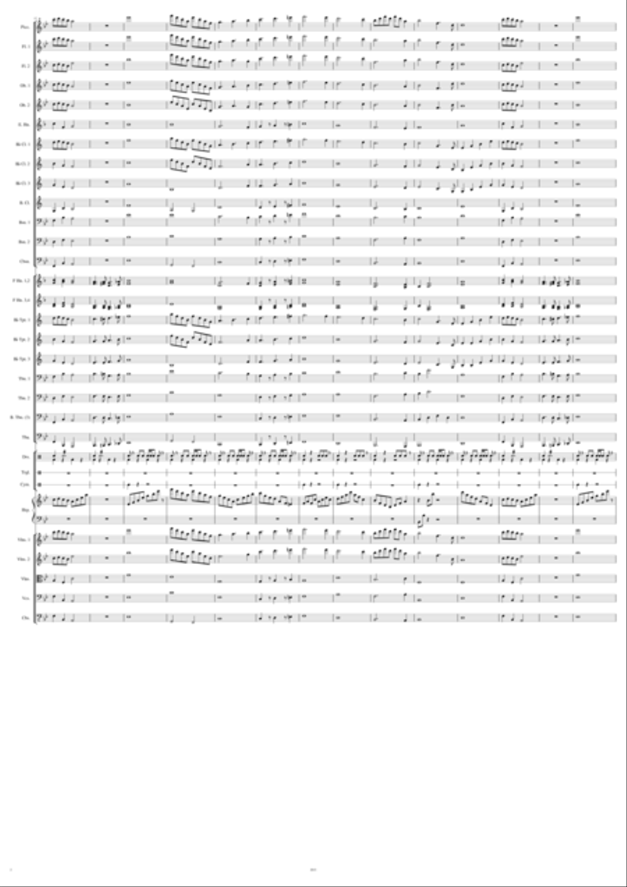 Calling of the Wolf Full Orchestra scores gallery preview page 2