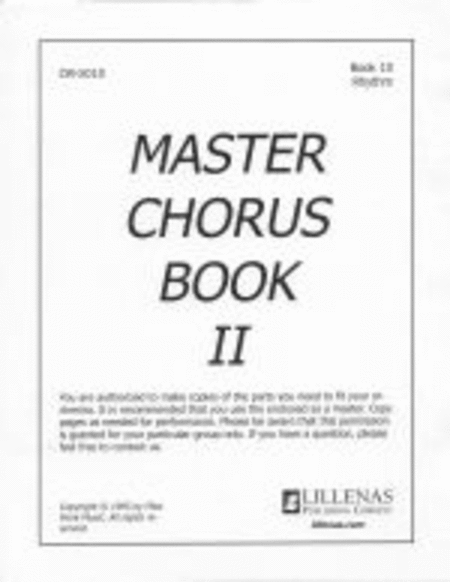 Master Chorus Book II, Orchestration Book 10, Rhythm