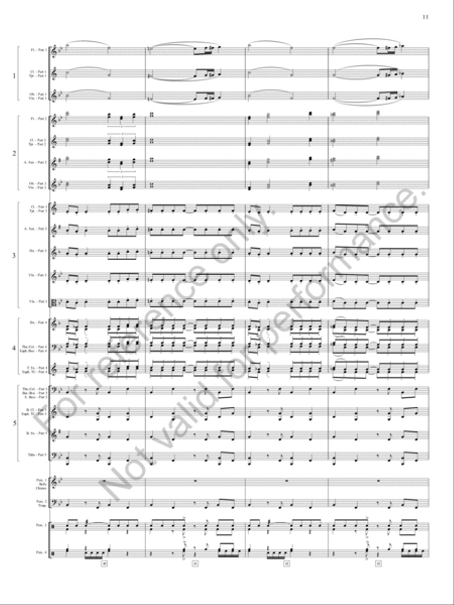 Emperata Overture Concert Band scores gallery preview page 12