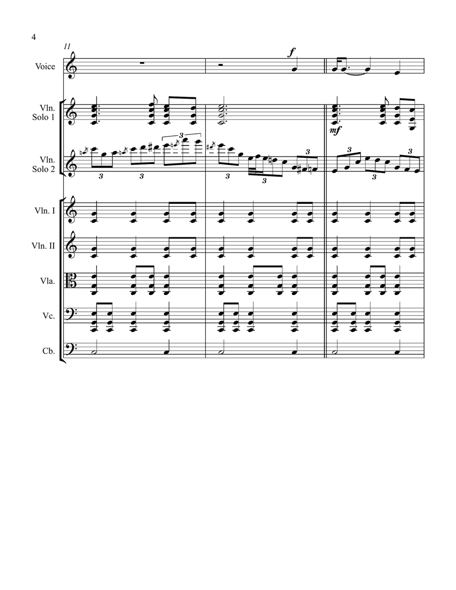 Blue Moon Of Kentucky String Orchestra scores gallery preview page 4