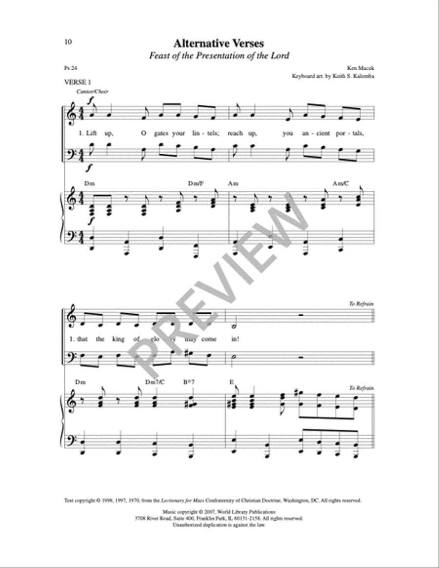 Who is the King of Glory? 2-Part scores gallery preview page 9