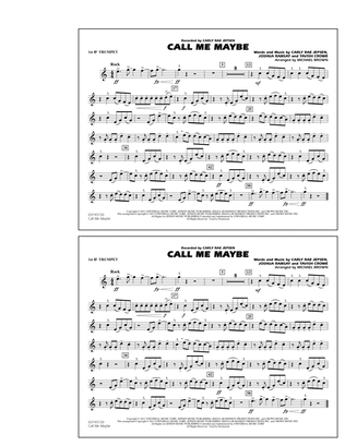 Call Me Maybe - 1st Bb Trumpet