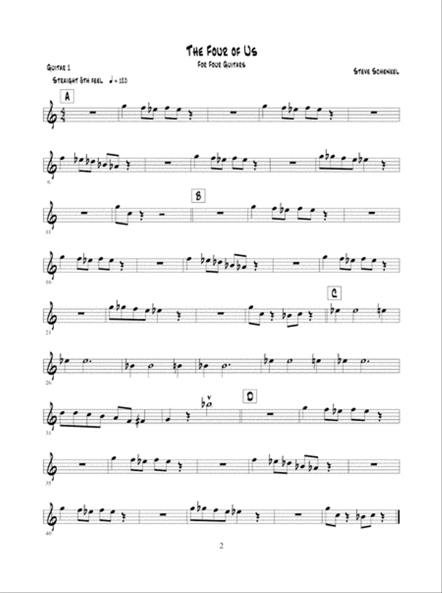 Jazz Guitar Ensembles Level 1 Guitar Ensemble scores gallery preview page 3