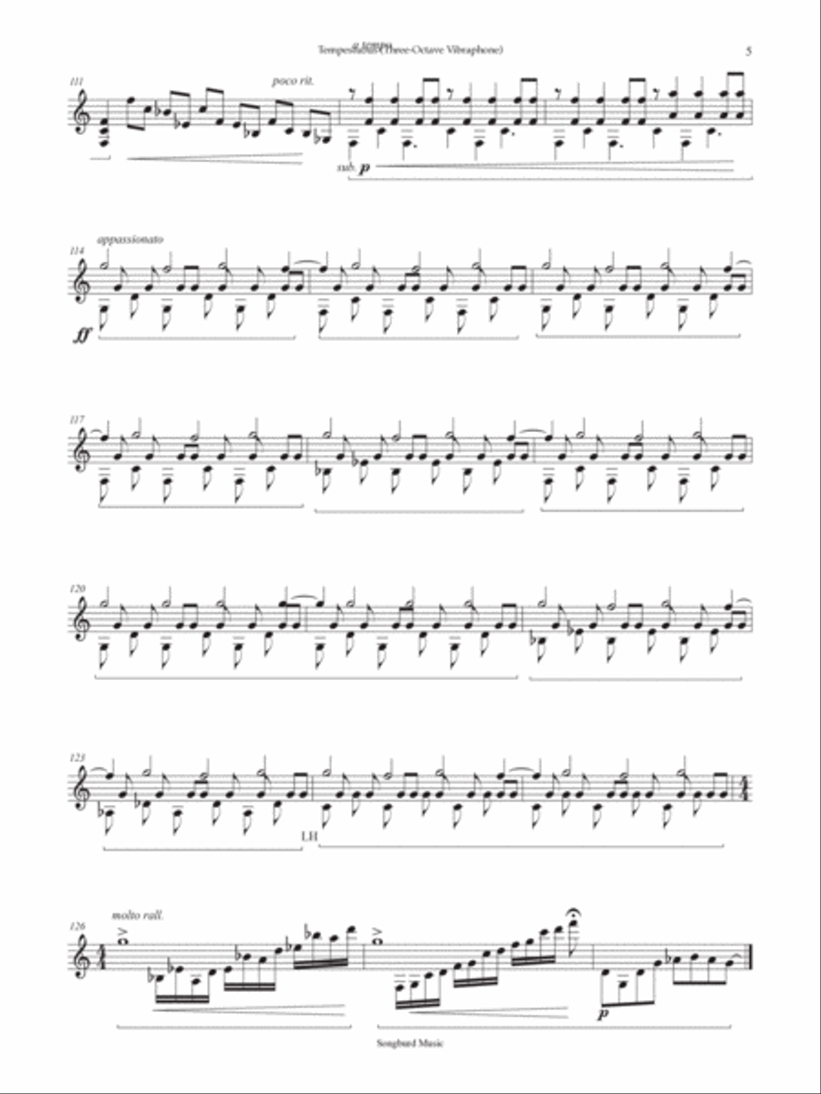 Tempestuous Vibraphone scores gallery preview page 6
