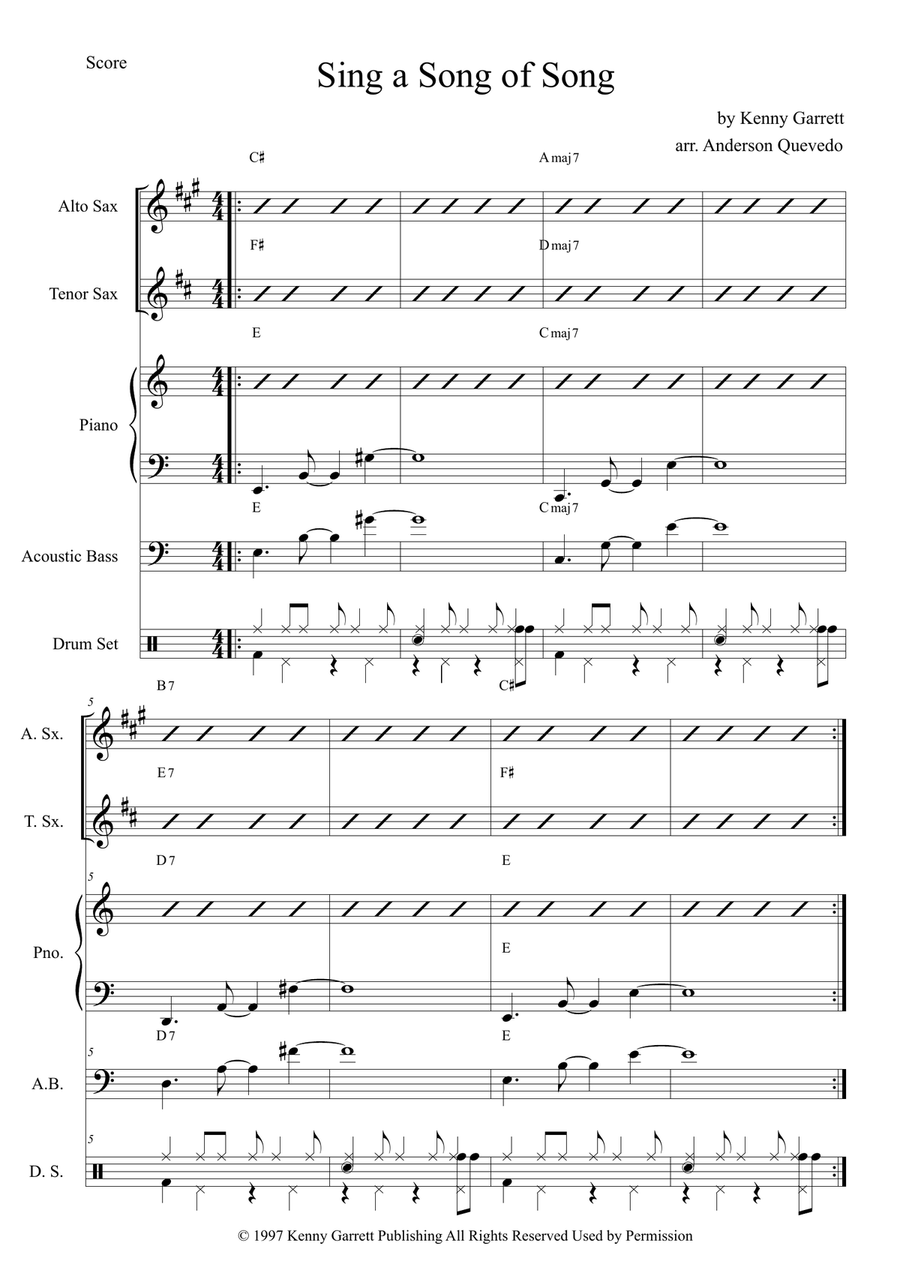 Sing A Song Of Song Small Ensemble scores gallery preview page 2