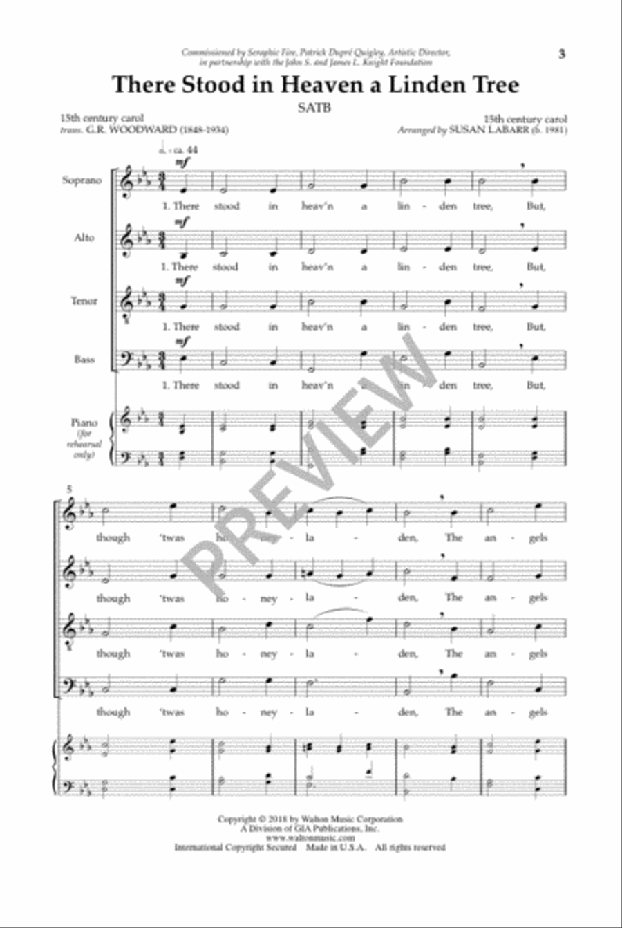 There Stood in Heaven a Linden Tree 4-Part scores gallery preview page 4