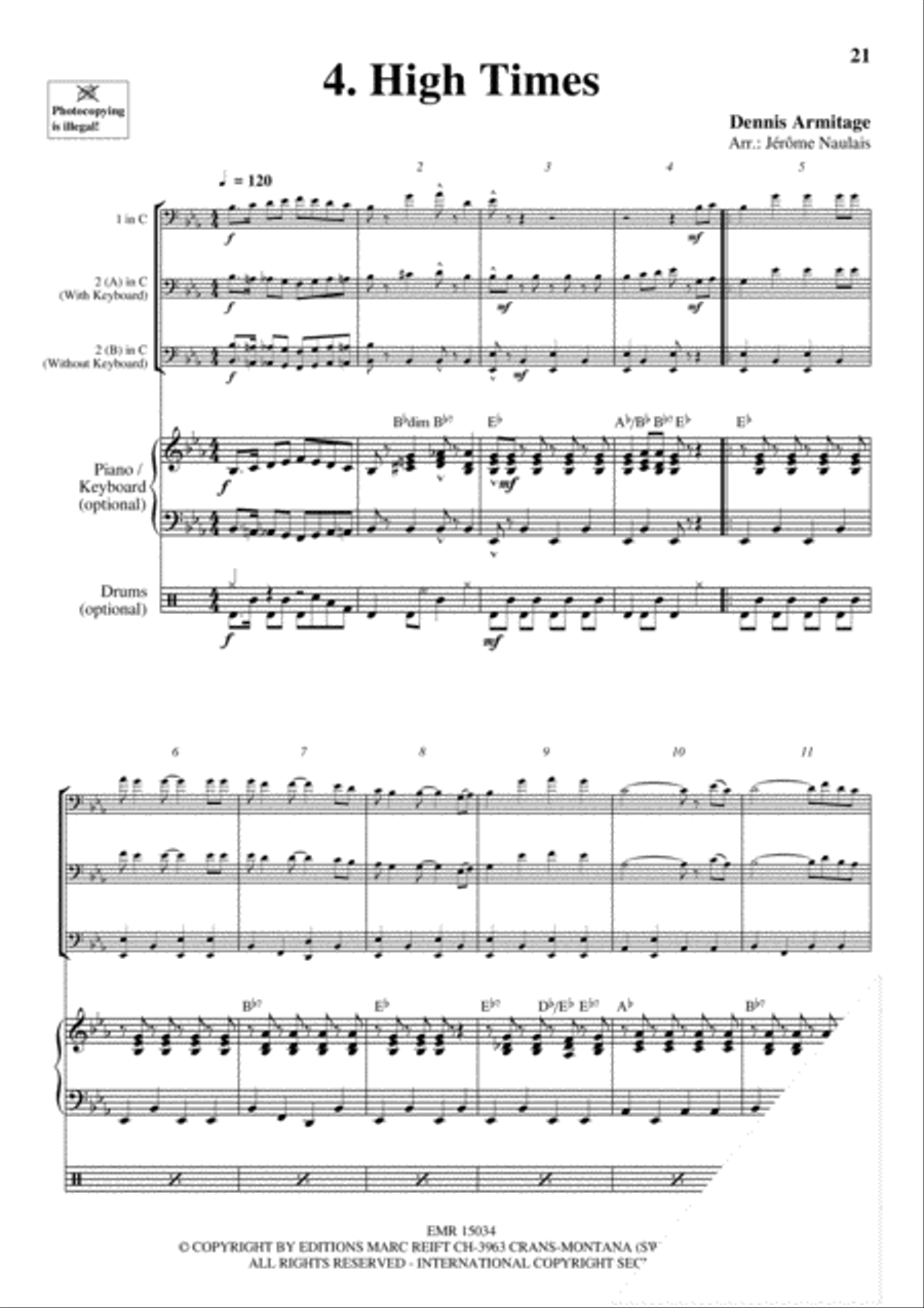 Trombone Duets Vol. 5 Trombone Duet scores gallery preview page 6