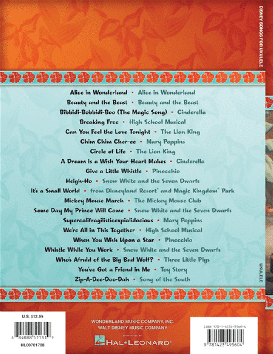 Disney Songs for Ukulele Ukulele scores gallery preview page 5
