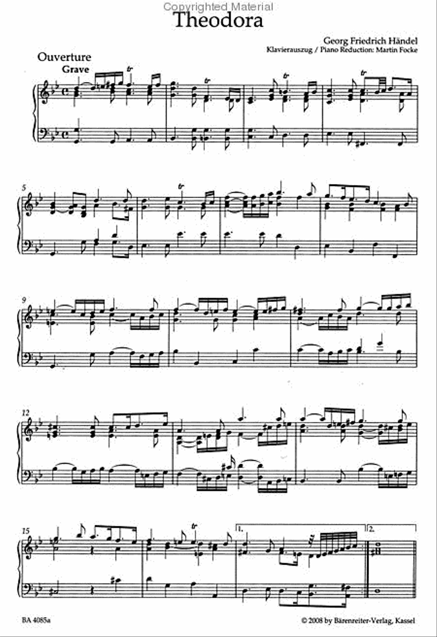 Theodora HWV 68 Mixed Choir scores gallery preview page 2