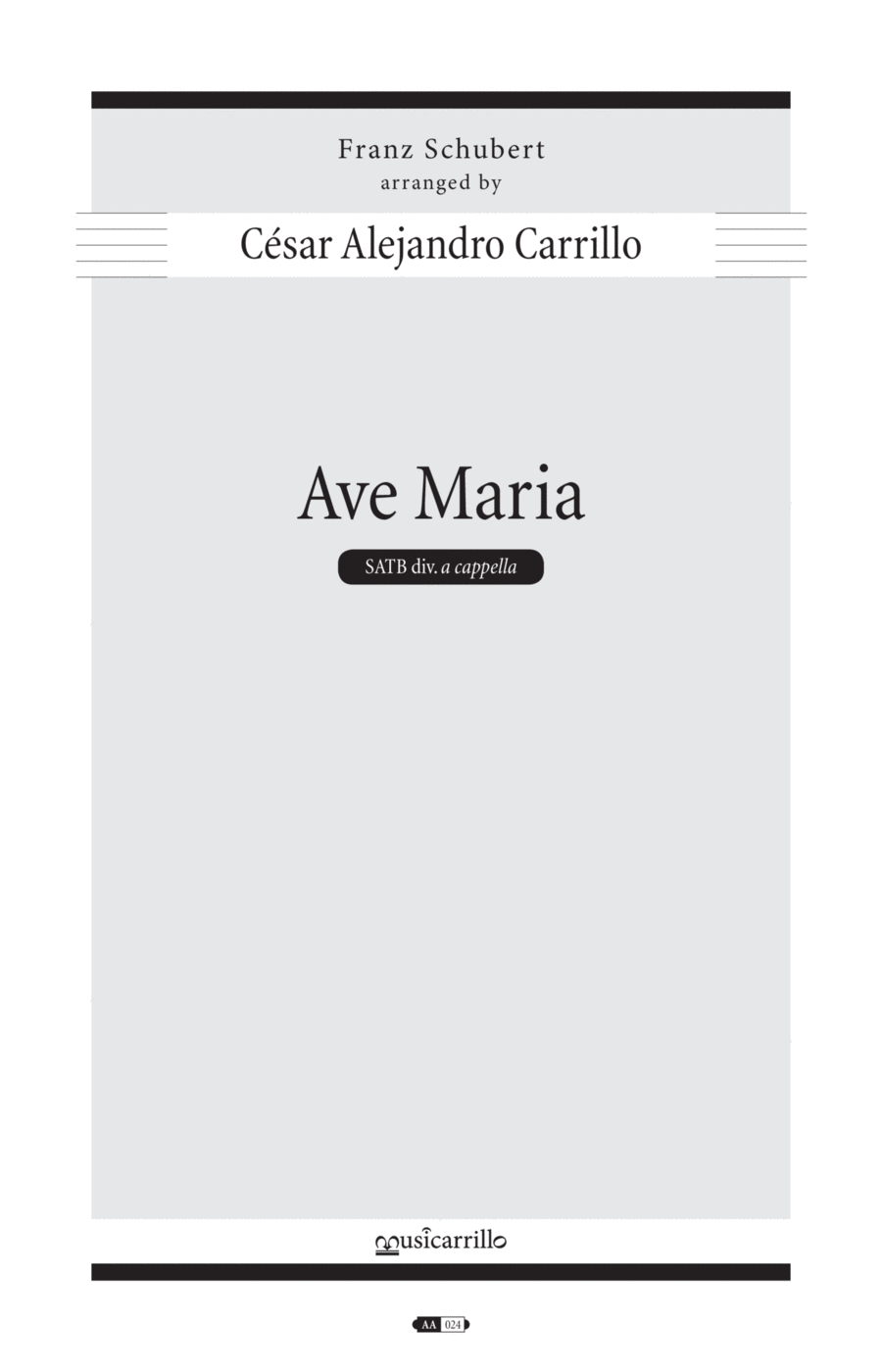 Ave Maria [Schubert] Divisi scores gallery preview page 1