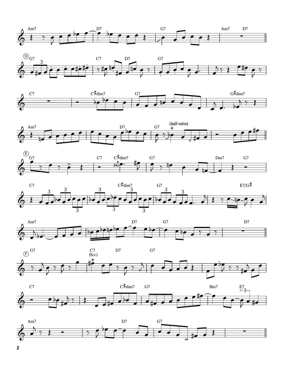 Bags' Groove (Take 2) Electric Guitar scores gallery preview page 2