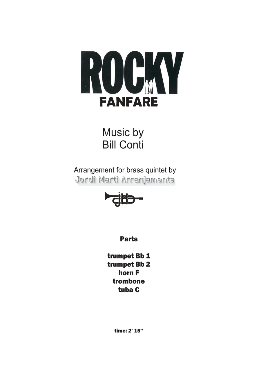 Fanfare For Rocky Brass Ensemble scores gallery preview page 2