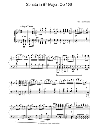 Book cover for Sonata in Bb Major, Op.106