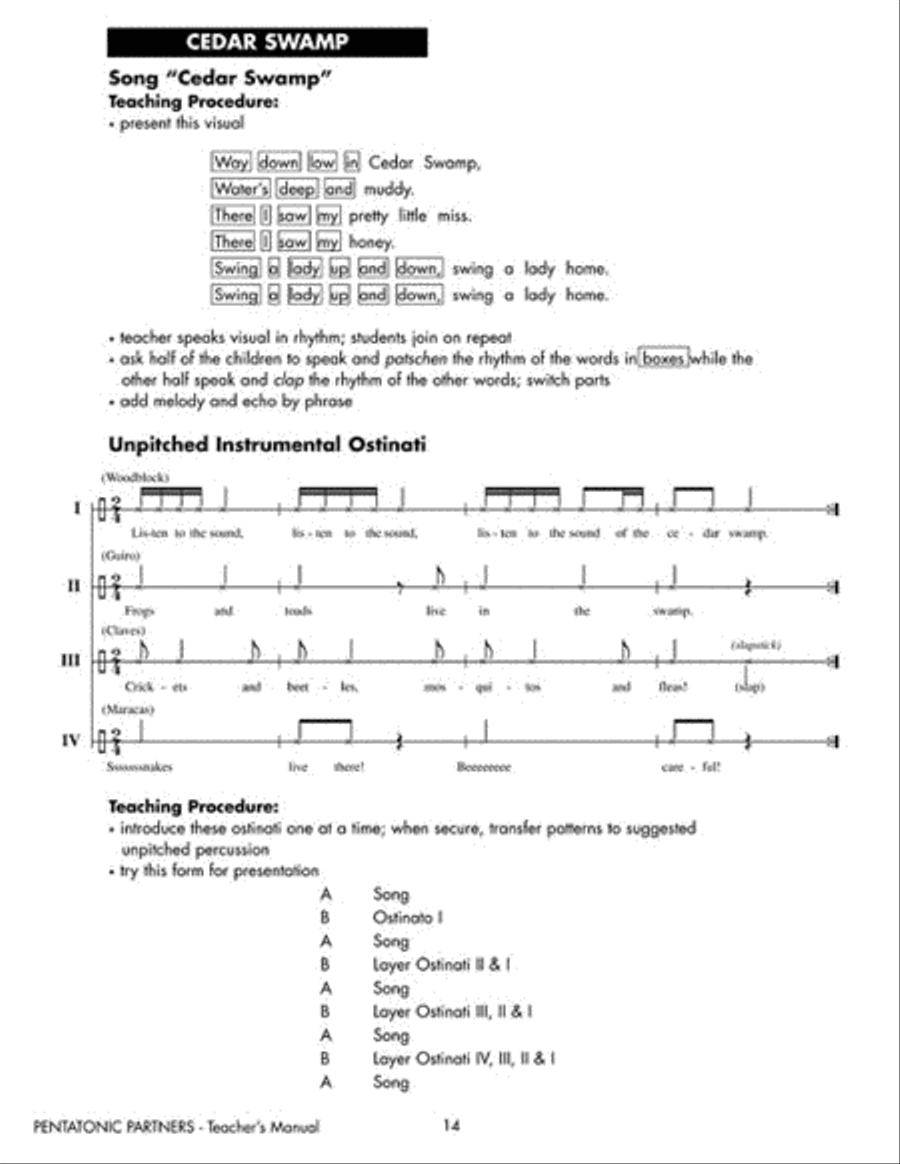 Pentatonic Partners (A Collection of Songs and Activities) Choir scores gallery preview page 4