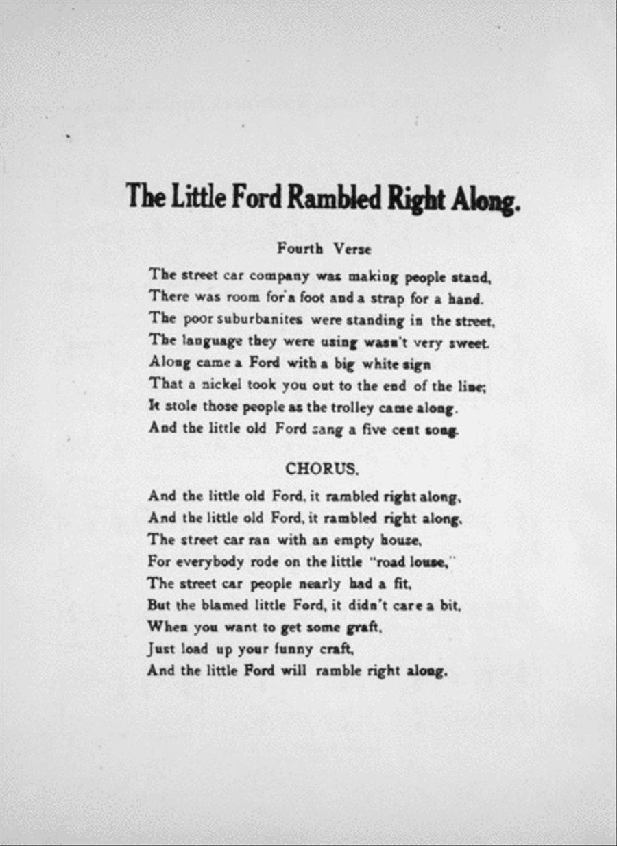 The Little Ford Rambled Right Along Voice scores gallery preview page 2
