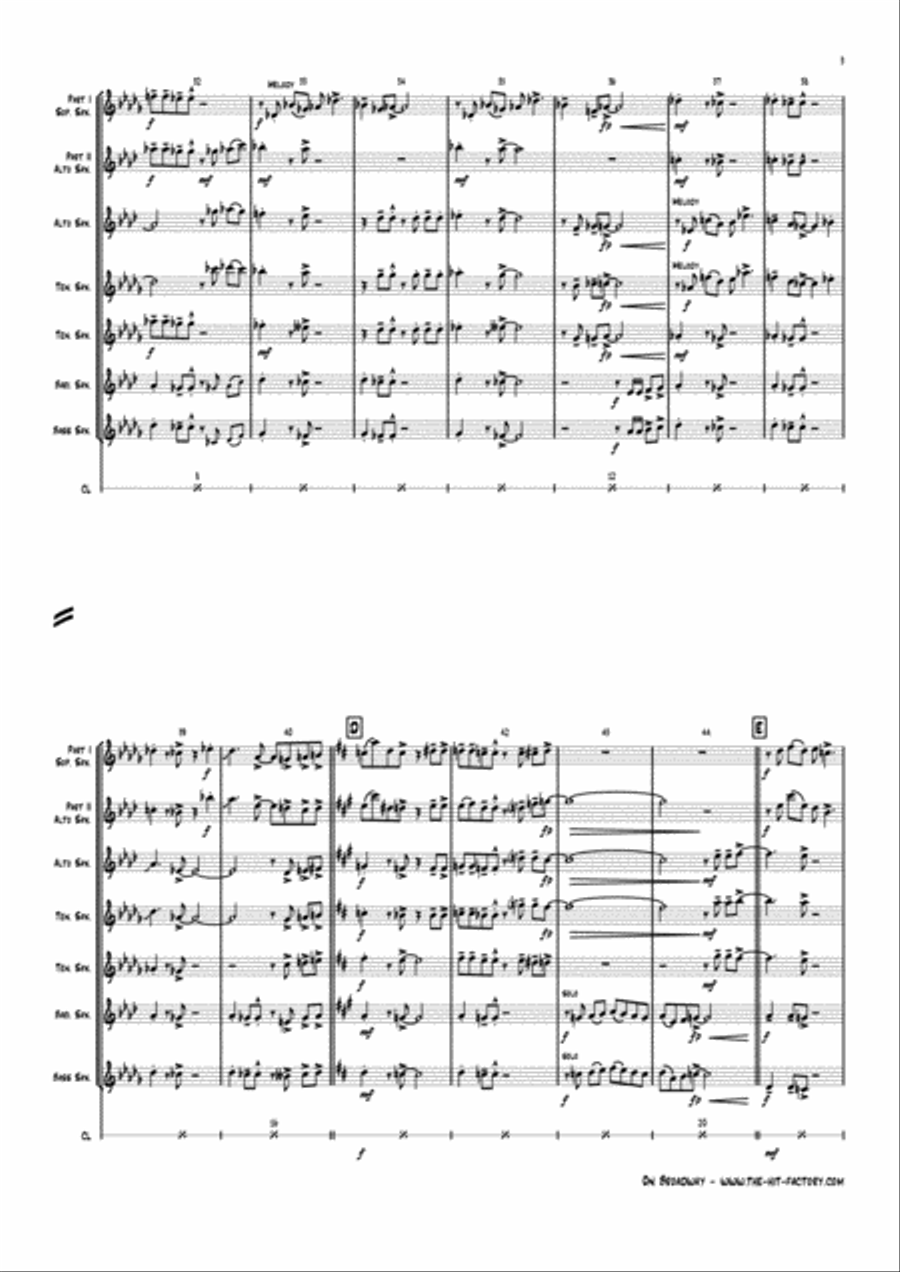 On Broadway Jazz Ensemble scores gallery preview page 5