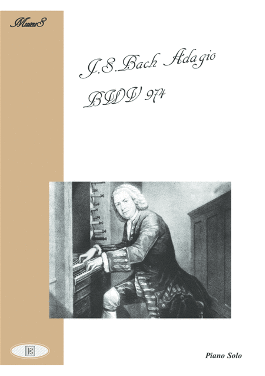 J.S.Bach Adagio BWV 974 for Piano Piano Solo scores gallery preview page 1