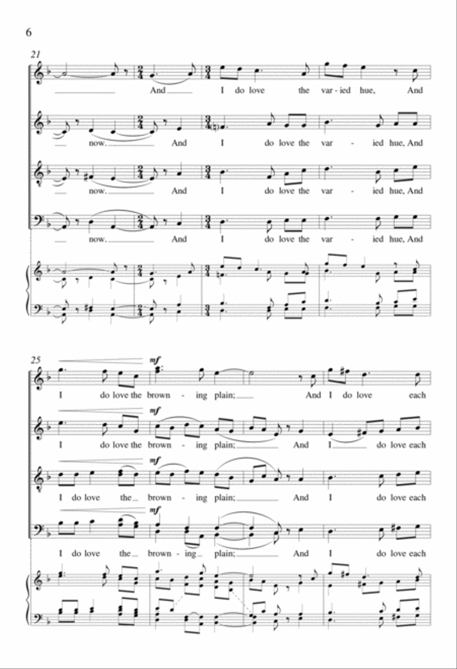 Autumn 4-Part scores gallery preview page 5