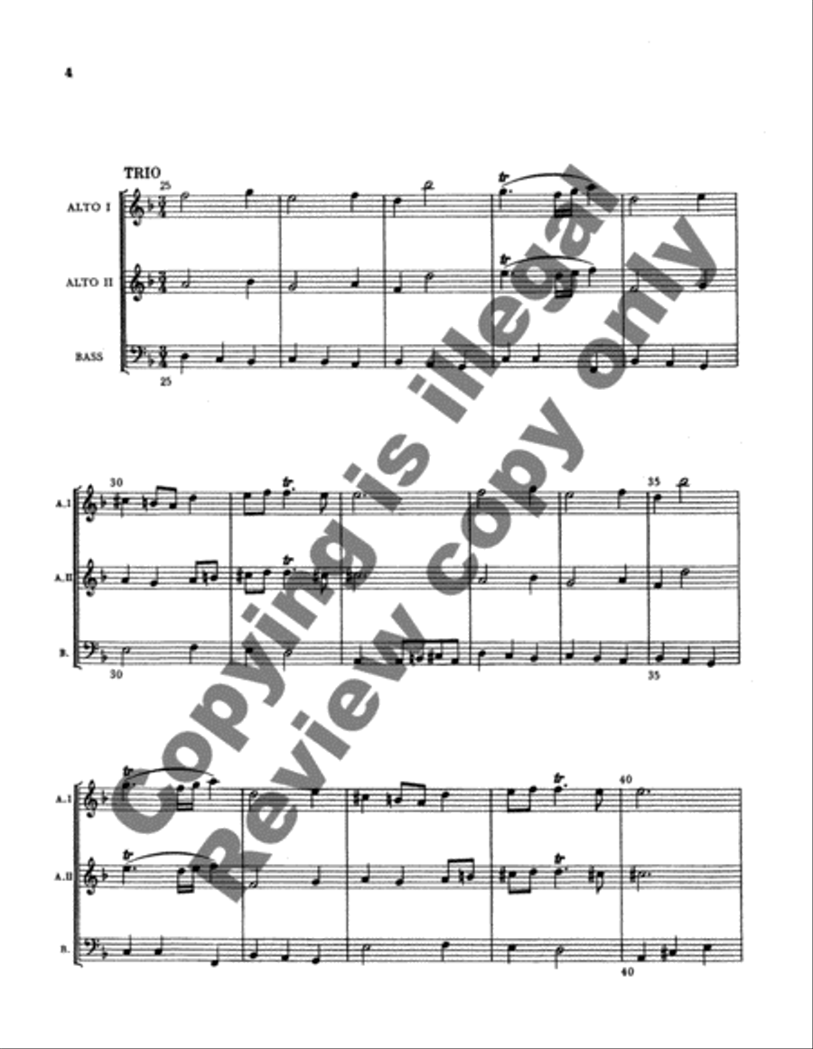 Dance Suite (from Brandenberg Concerto No. 1) Recorder scores gallery preview page 4