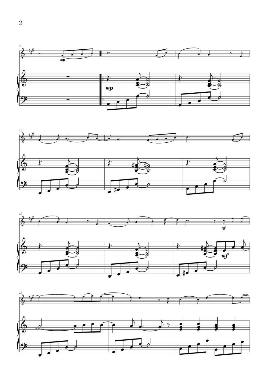 Mary, Did You Know? Alto Saxophone scores gallery preview page 2