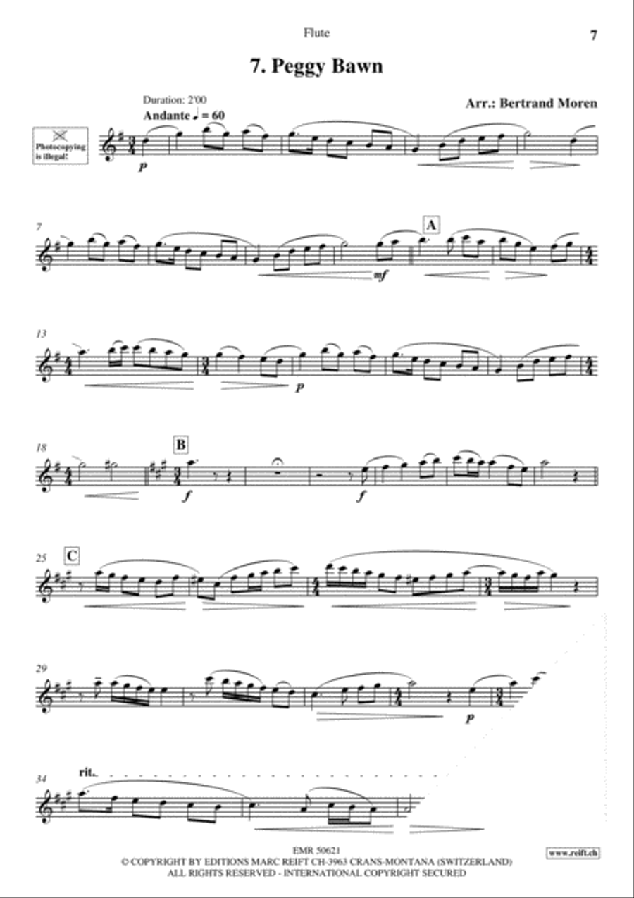 20 Slow Melodies Volume 2 Flute Solo scores gallery preview page 9