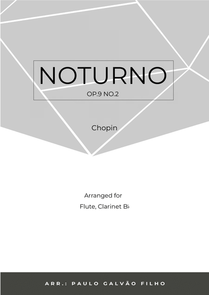 NOTURNO OP.9 NO.2 - CHOPIN - FLUTE & CLARINTET image number null