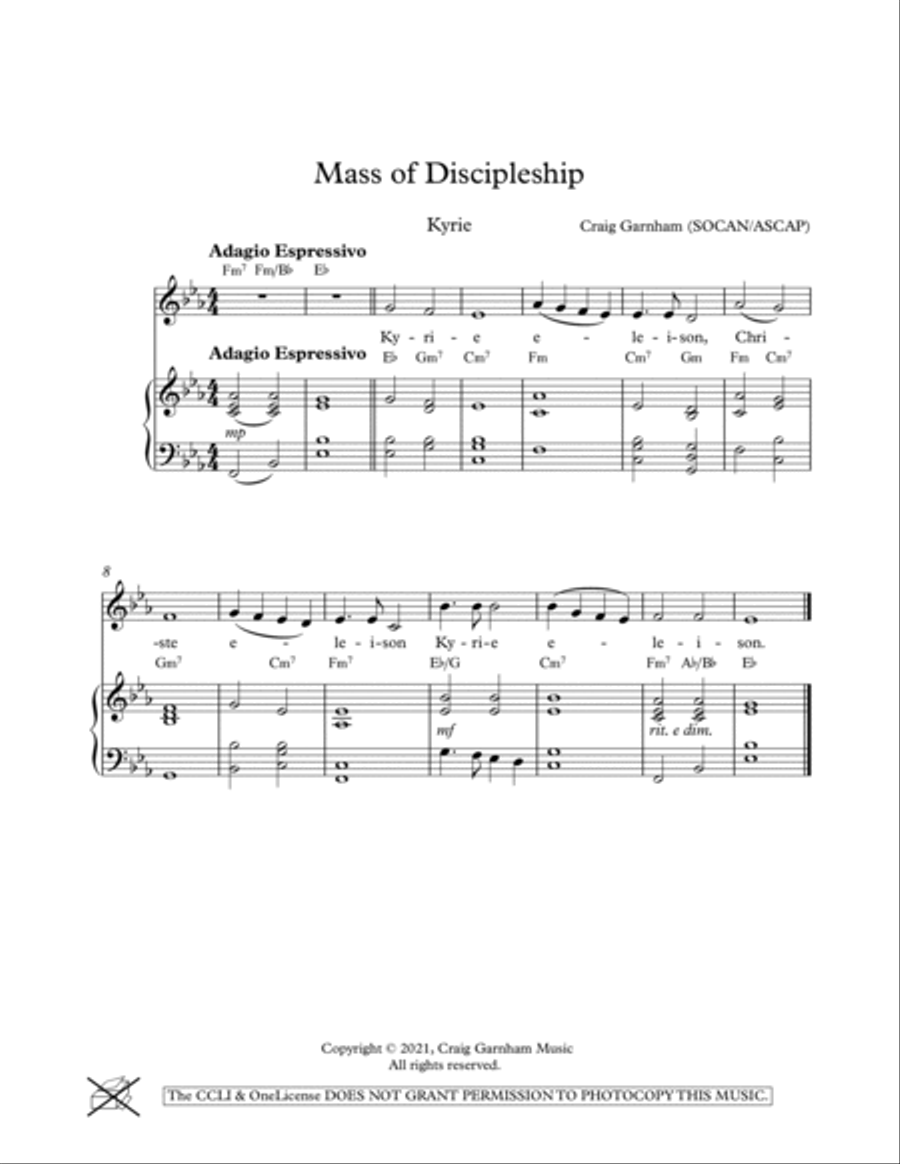 Mass of Discipleship Mass of Discipleship Unison Choir scores gallery preview page 3