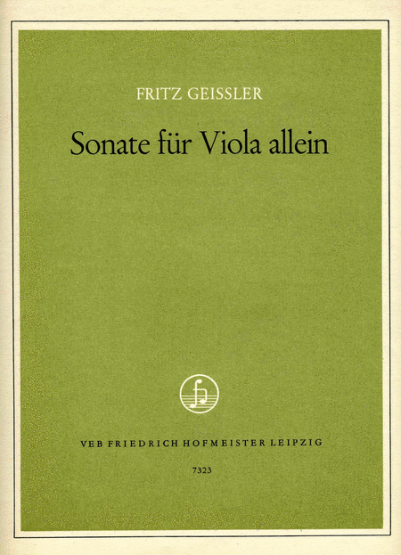 Sonate fur Viola allein