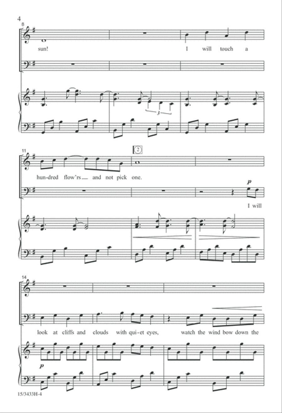 Afternoon on a Hill Afternoon on a Hill 4-Part scores gallery preview page 4