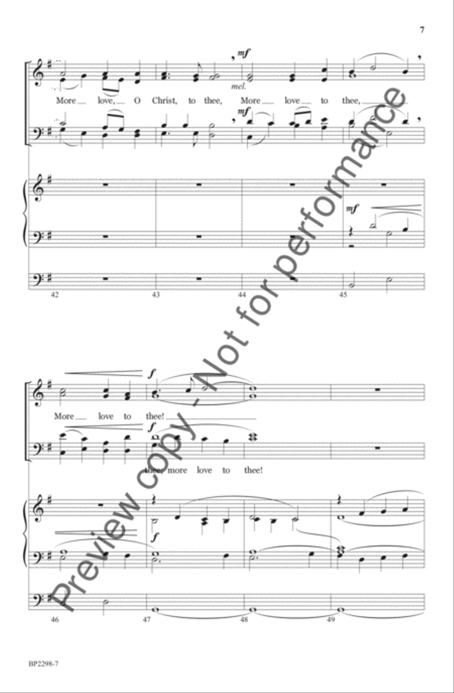 More Love To Thee - Helvey 4-Part scores gallery preview page 8