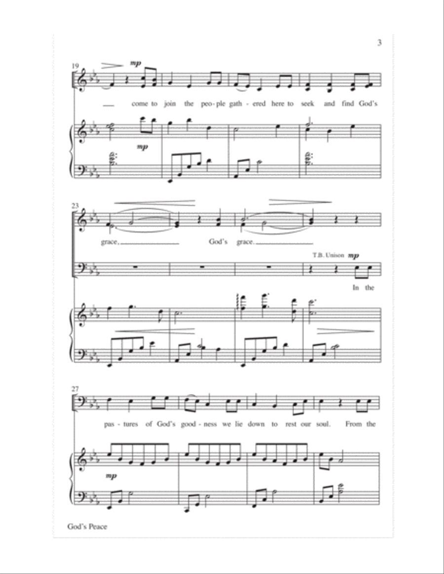 God's Peace 4-Part scores gallery preview page 4