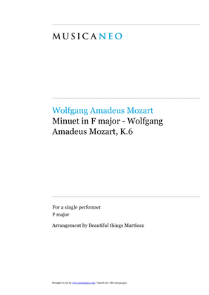 Minuet in F major-Wolfgang Amadeus Mozart