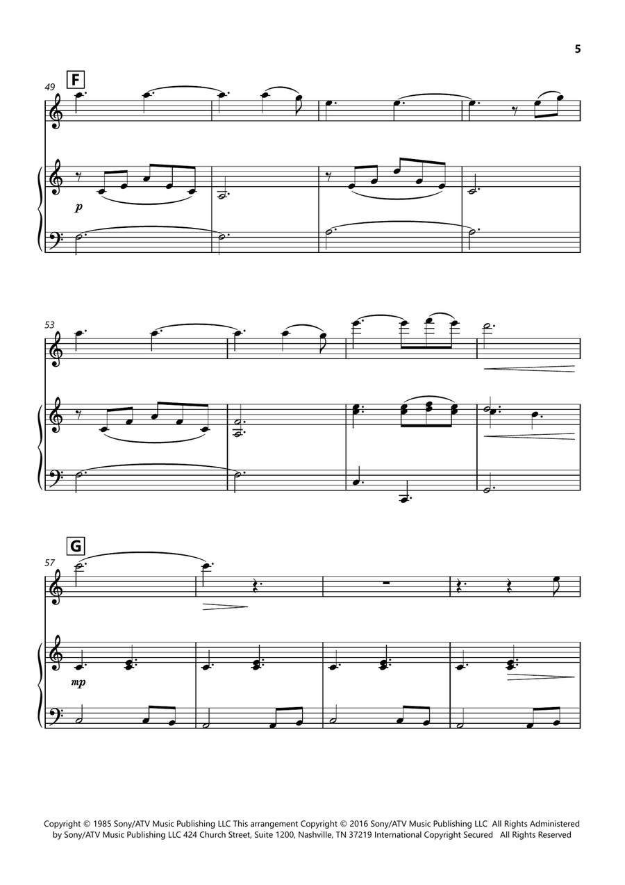 Hallelujah Flute scores gallery preview page 5
