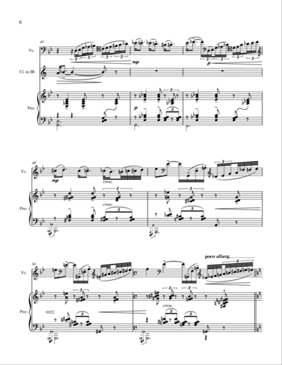 Schelomo Clarinet scores gallery preview page 6