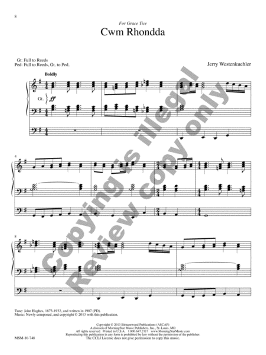 Rejoice and Sing! Twenty Festive Hymn Introductions for Organ Organ Solo scores gallery preview page 4