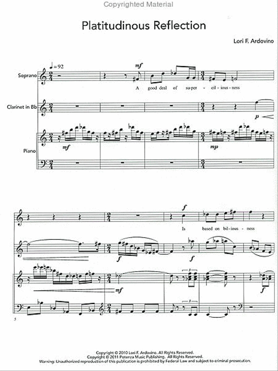 Bed Riddance Bed Riddance Soprano Voice scores gallery preview page 2