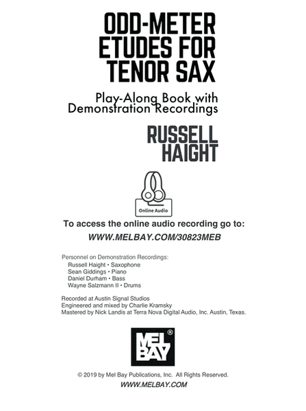 Odd-Meter Etudes for Tenor Sax