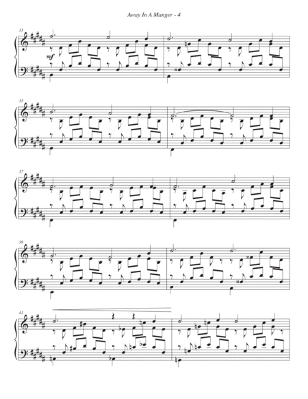 Away in a Manger with Liebesträum by Liszt for Advanced Piano by Lisa Nelson