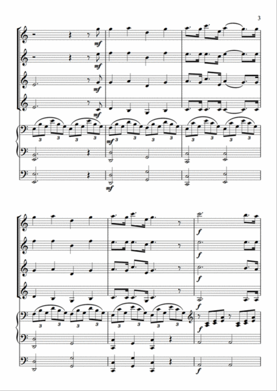 Cantique de Noël Set of Parts scores gallery preview page 5