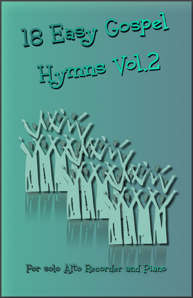 Book cover for 18 Gospel Hymns Vol.2 for Solo Alto Recorder and Piano