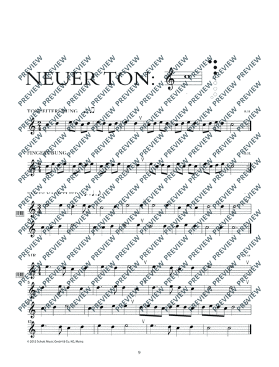 Altblockflötenschule Alto Recorder scores gallery preview page 10