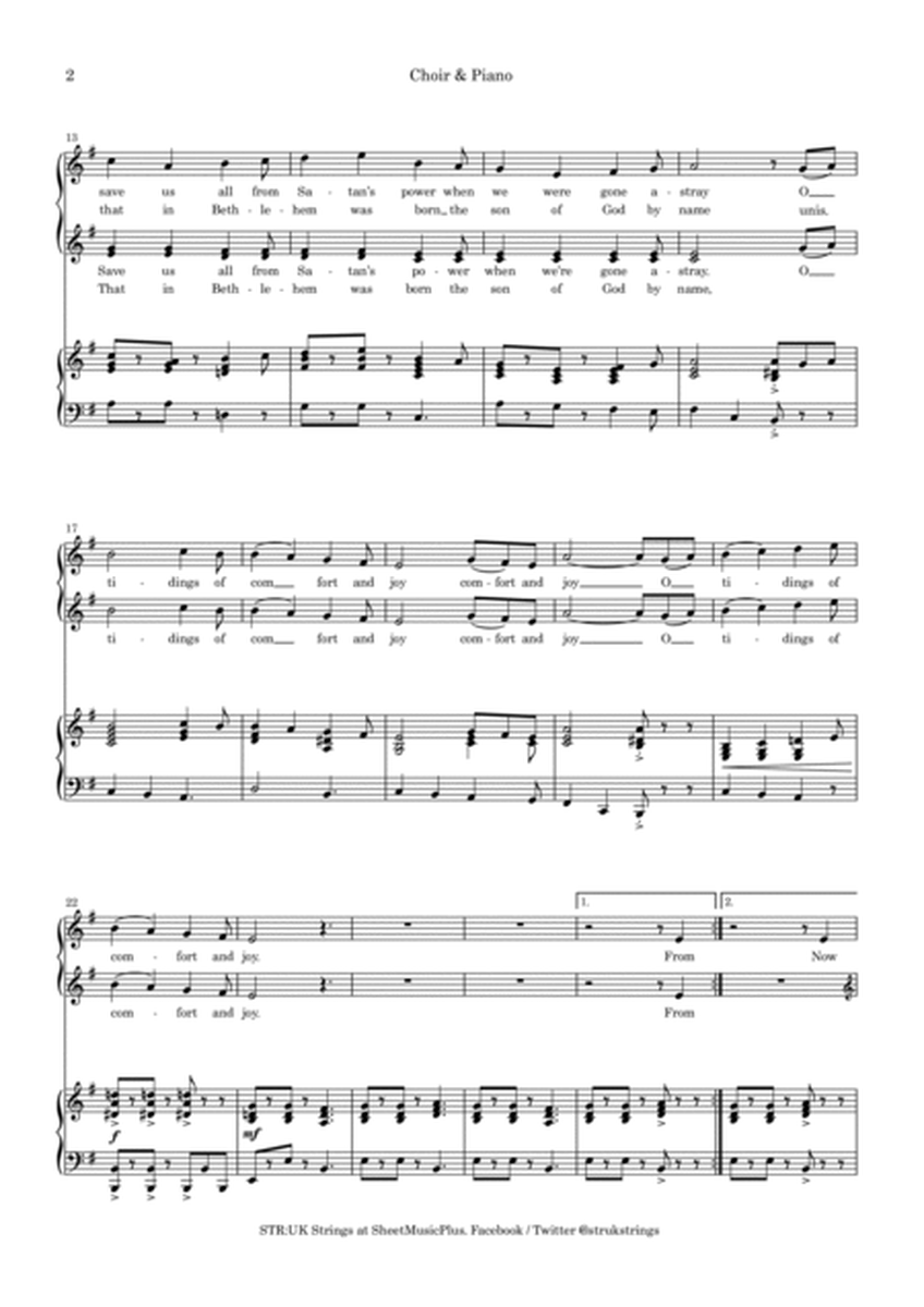 God Rest You Merry Gentlemen (STR:UK Version) - SSA Choir Score image number null