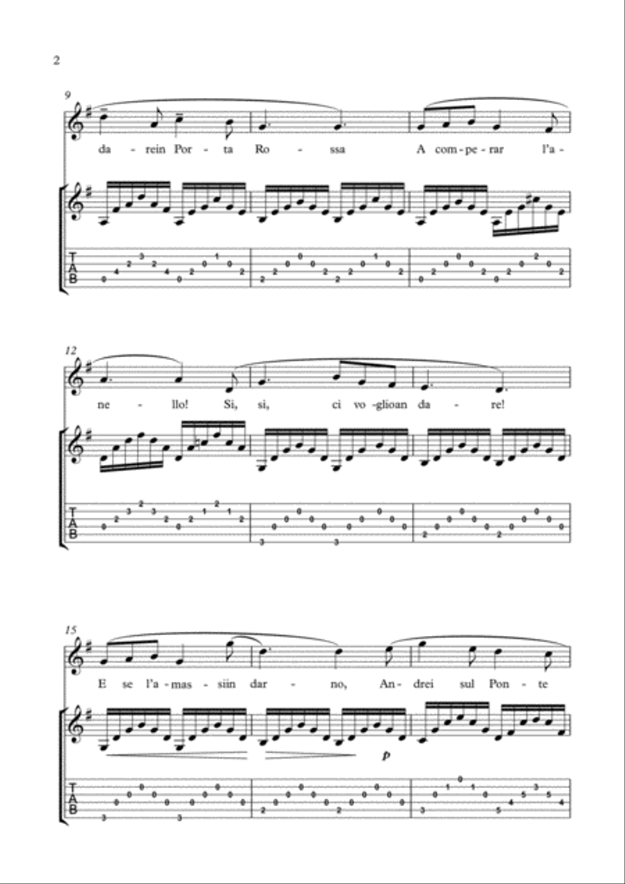 O Mio Babbino Caro Guitar scores gallery preview page 2