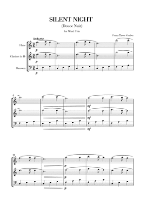 Silent Night (Wind Trio - Fl., Cl., Bsn)