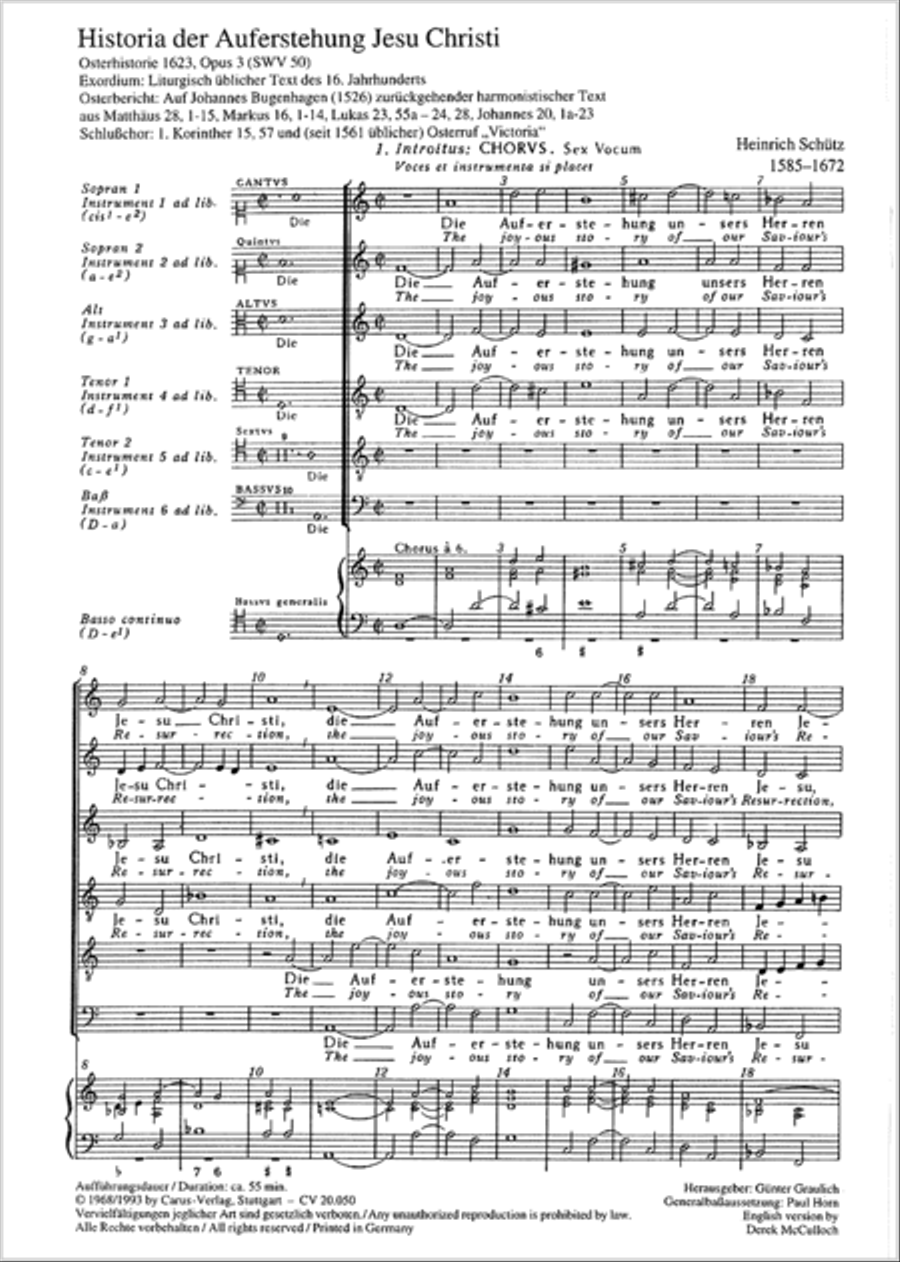 Account of the Resurrection of Jesus Christ 4-Part scores gallery preview page 2