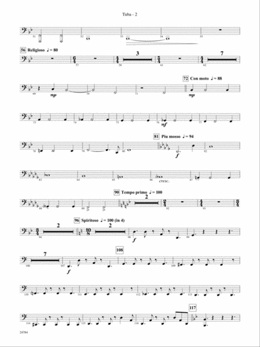 Heritage: Tuba Concert Band scores gallery preview page 2