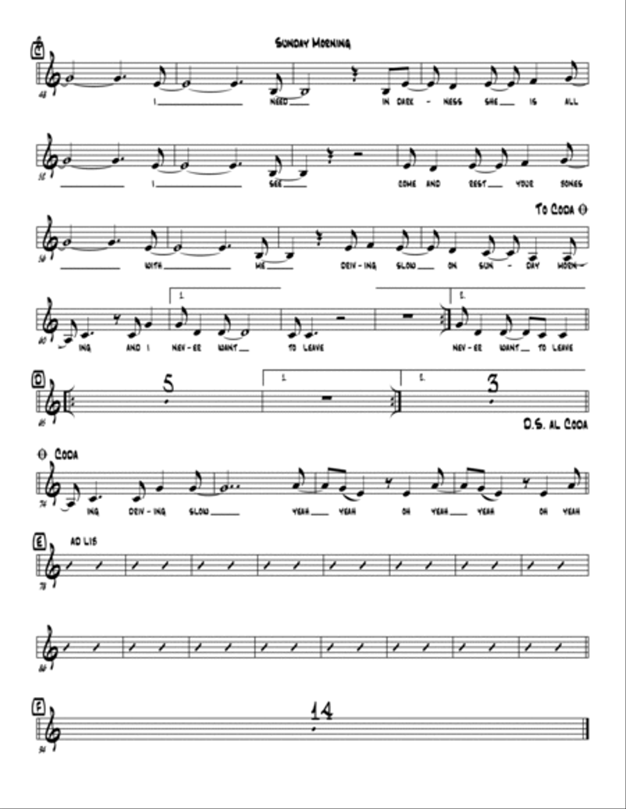 Sunday Morning Sunday Morning Jazz Ensemble scores gallery preview page 4