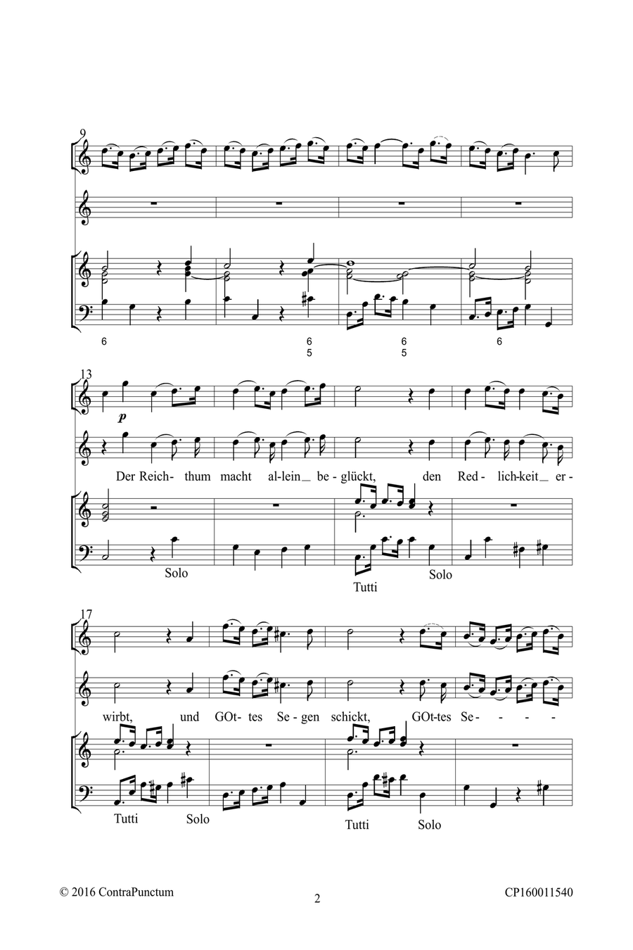 Harmonischer Gottesdienst TWV 1:313 Der Reichthum macht allein beglückt Oboe Solo scores gallery preview page 6
