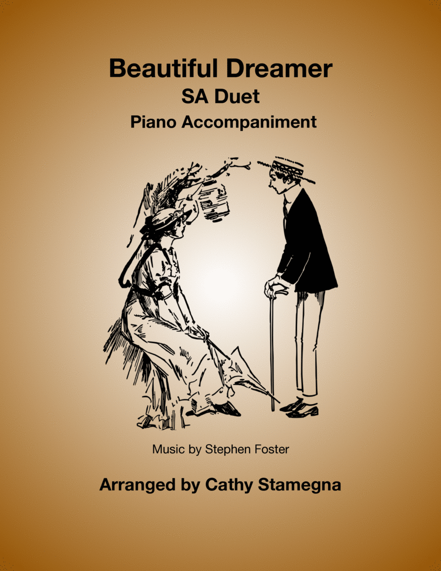Beautiful Dreamer (SA Duet, Piano Accompaniment) SA scores gallery preview page 1