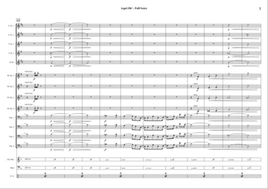 Aqui, Oh! Jazz Ensemble scores gallery preview page 2